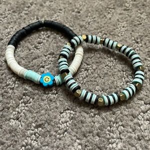 2 homemade bracelets. Never worn. Great condition!